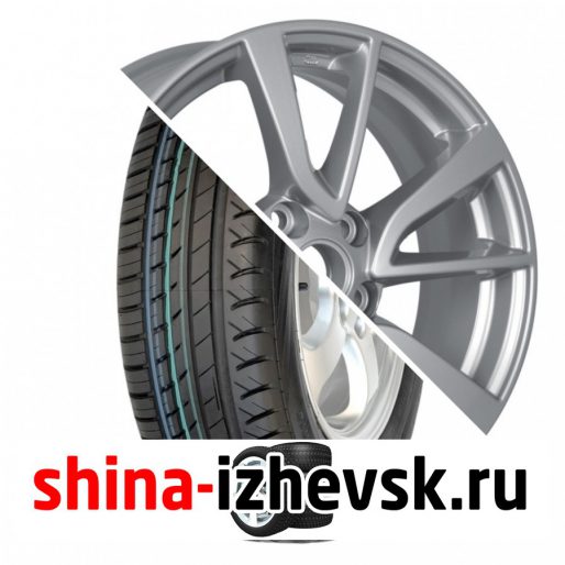 Колесо в сборе Viatti Strada (V-130) 215/55 R17 V 94 + КиК Серия Реплика КС699 (ZV 17 Teana) 7xR17 5×114.3 ET45 DIA66.1 Серебристый в Ижевске